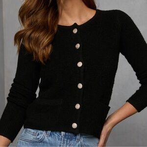 Avara Lillie Cardigan Current Air LA textured sweater Size XS